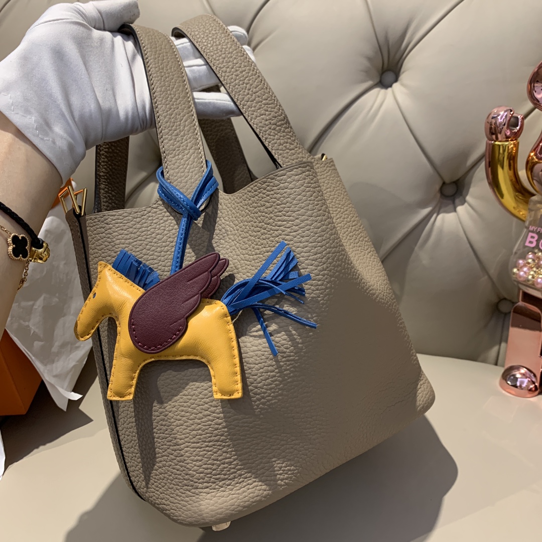 에르메스 피코탄18 에토프 금장 끌레망스 가죽